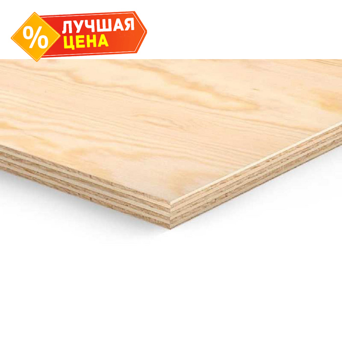 Фанера ФСФ береза сорт 3/4 18х1220х2440 мм